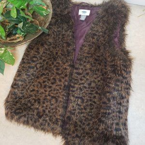 Leopard Furr Vest